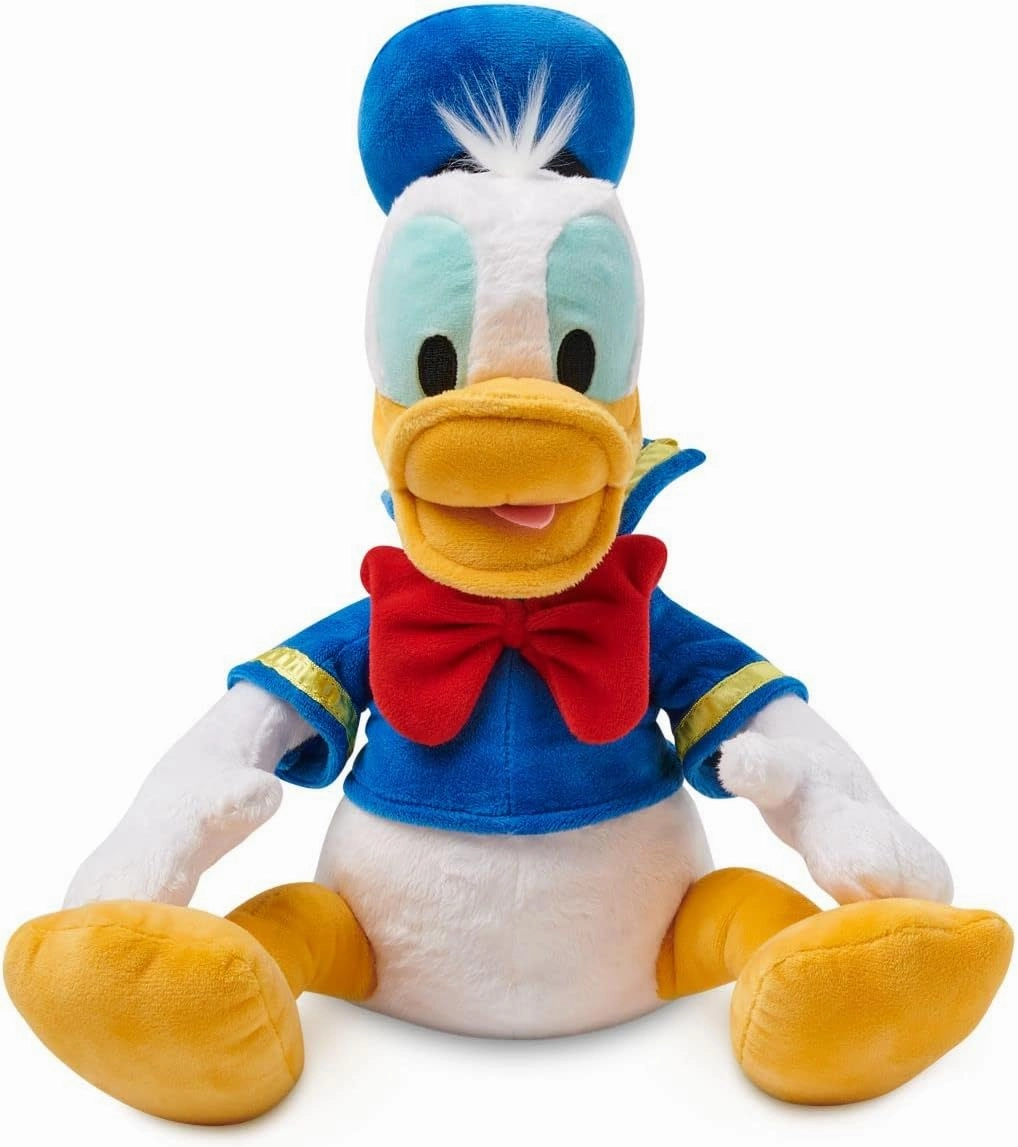 Disney Store Official Donald Duck Medium Soft Toy for Kids, Cuddly Character with Fuzzy Texture and Embroidered Details, Disney Plushy Suitable for All Ages.