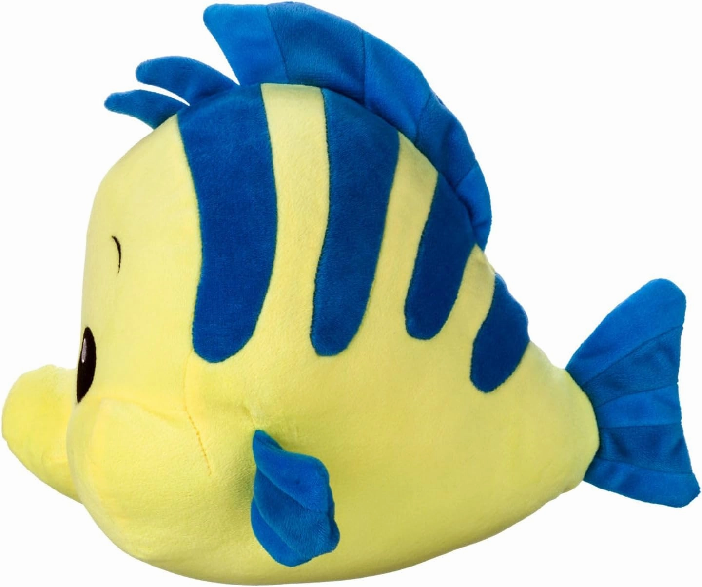 Disney Store Official Princess Friends Plush Doll (Flounder from The Little Mermaid) Small, Stuffed Animals with Embroidered Features, Plush Toys, Plush Toys for Kids