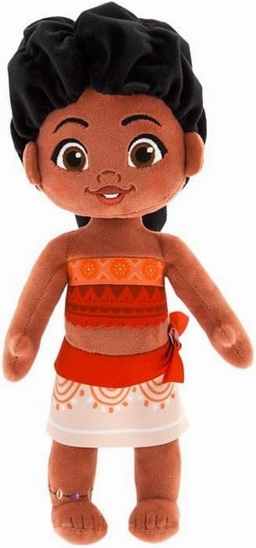 Disney Store Official Simea Doll with Detailed Plush Sculpting with Embroidered Features & Anklet - Tapa Print Outfit - Disney Plush Toy, Inspired by Moana 2