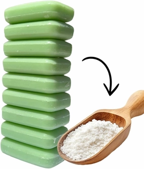 DIY Natural Laundry Detergent – Grind the Soap Bars into Powder, Mix with Borax & Soda, to Make Hypoallergenic Detergent – Eco-Friendly Alternative to Pods, Sheets & Liquids - Concentrated 9 Bars