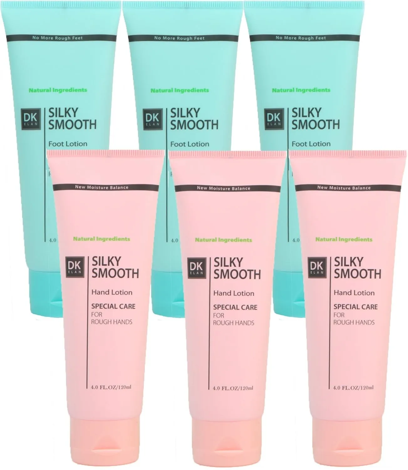 DK ELAN Silky Smooth Special Set (3 Hand   3 Foot) for Dry, Rough, Calloused, Cracked Skin