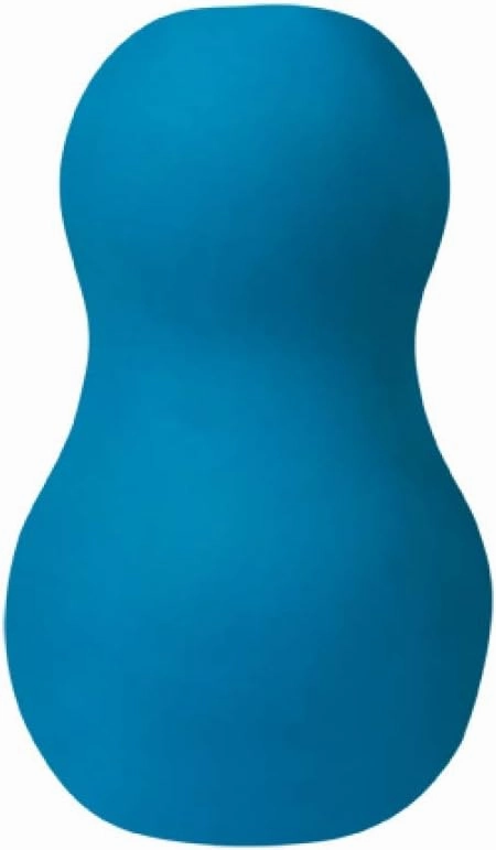 Doc Johnson Mood - Exciter - ULTRASKYN - Dual Texture Stroker - Narrow Side Has Massage Beads, Wide Side Has Thick Ribbing - Discrete - Male Masturbator - Blue