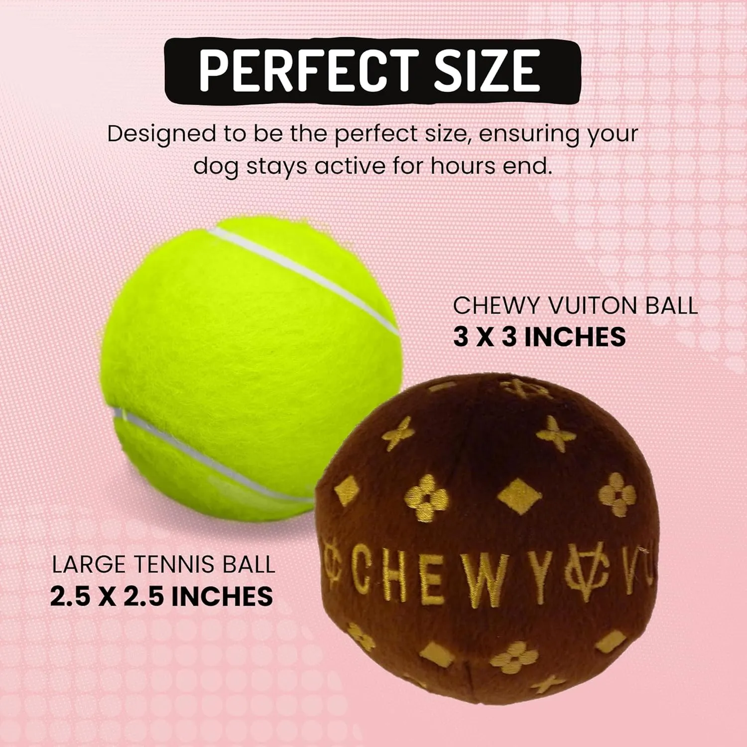 Dog Diggin Designs Runway Pup Collection | Unique Squeaky Parody Plush Dog Toys – Prêt-à-Porter Dog Bones, Balls & More