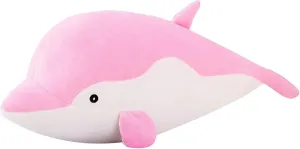 Dolphin Stuffed Animal Plush Toys Soft Lovely Hugging Pillow Stuff Dolls Plushes for Children Girls Sleeping Cushion Gift Room Decor