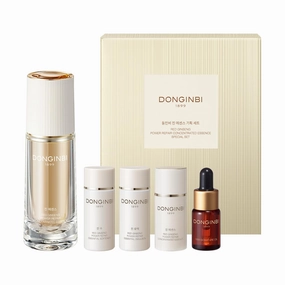 Donginbi Red Ginseng Power Repair Concentrated Essence Set - Hydrating, Firms & Lifts, Deep Moisturizing, Korean Ginseng Skin Care