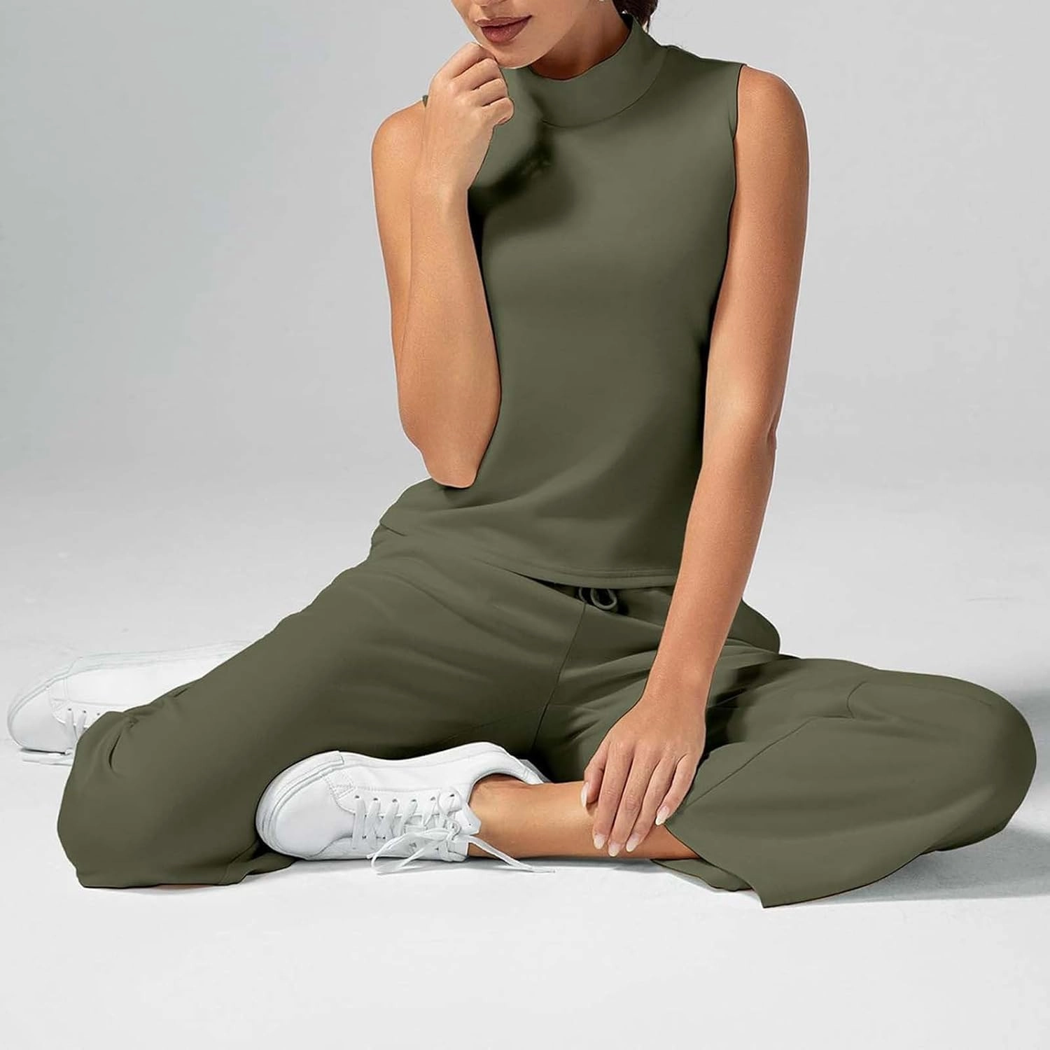 Drawstring Waist Wide-Leg Pants for Women Stylish Everyday Relaxed Outfits Trousers Homewear Fashion Streetwear Pants