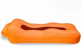Eaacaa Inflatable Sofa - Cool Inflatable Chair, Easy to Set up, Portable, Waterproof, air Leakage-Proof Design-Ideal Sofa for Backyard Beach Trips Camping picnics and Music Festivals (Bright Orange)