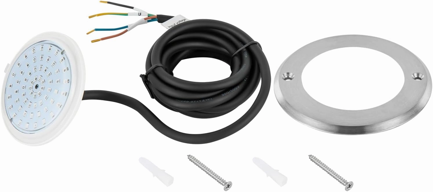 Eapmic 12V 6W Pool Light Underwater Color-Change LED Lights RGB IP68 Without Remote(6W)