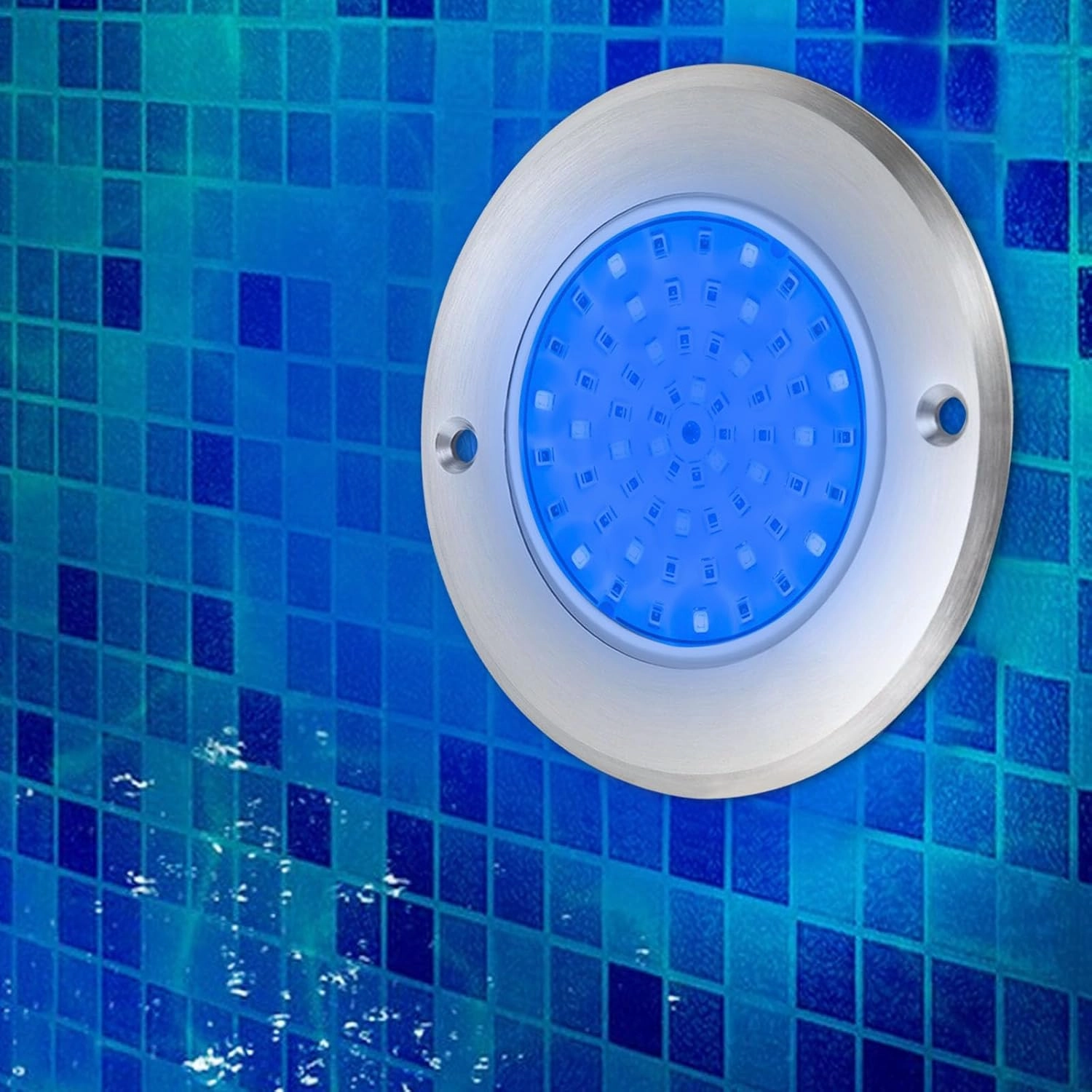 Eapmic 12V 6W Pool Light Underwater Color-Change LED Lights RGB IP68 Without Remote(6W)
