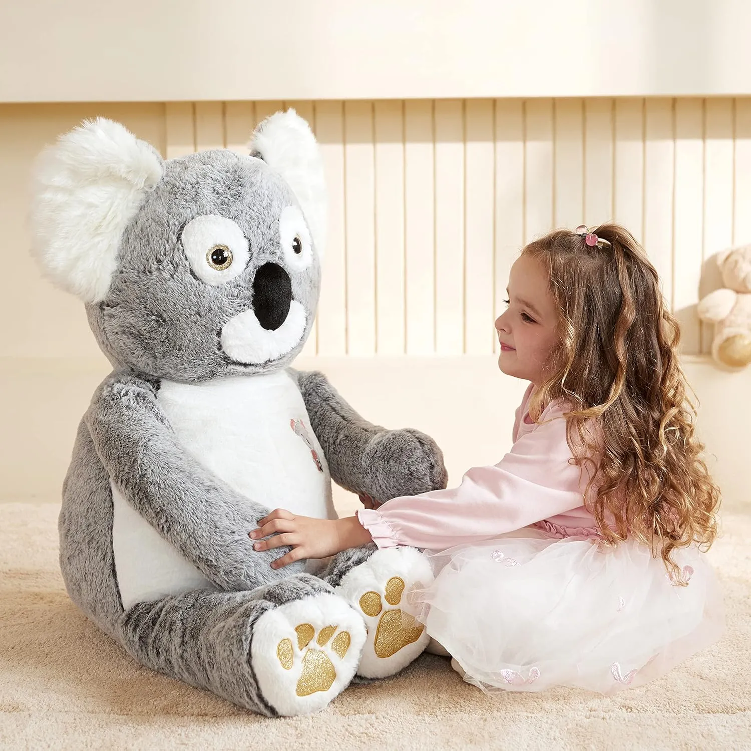 EARTHSOUND Giant Koala Stuffed Animal Plush Toy,Large Jumbo Cute Soft Toys,Big Size Huge Fluffy Plushy Oversized Fat Plushie,Gifts for Kid