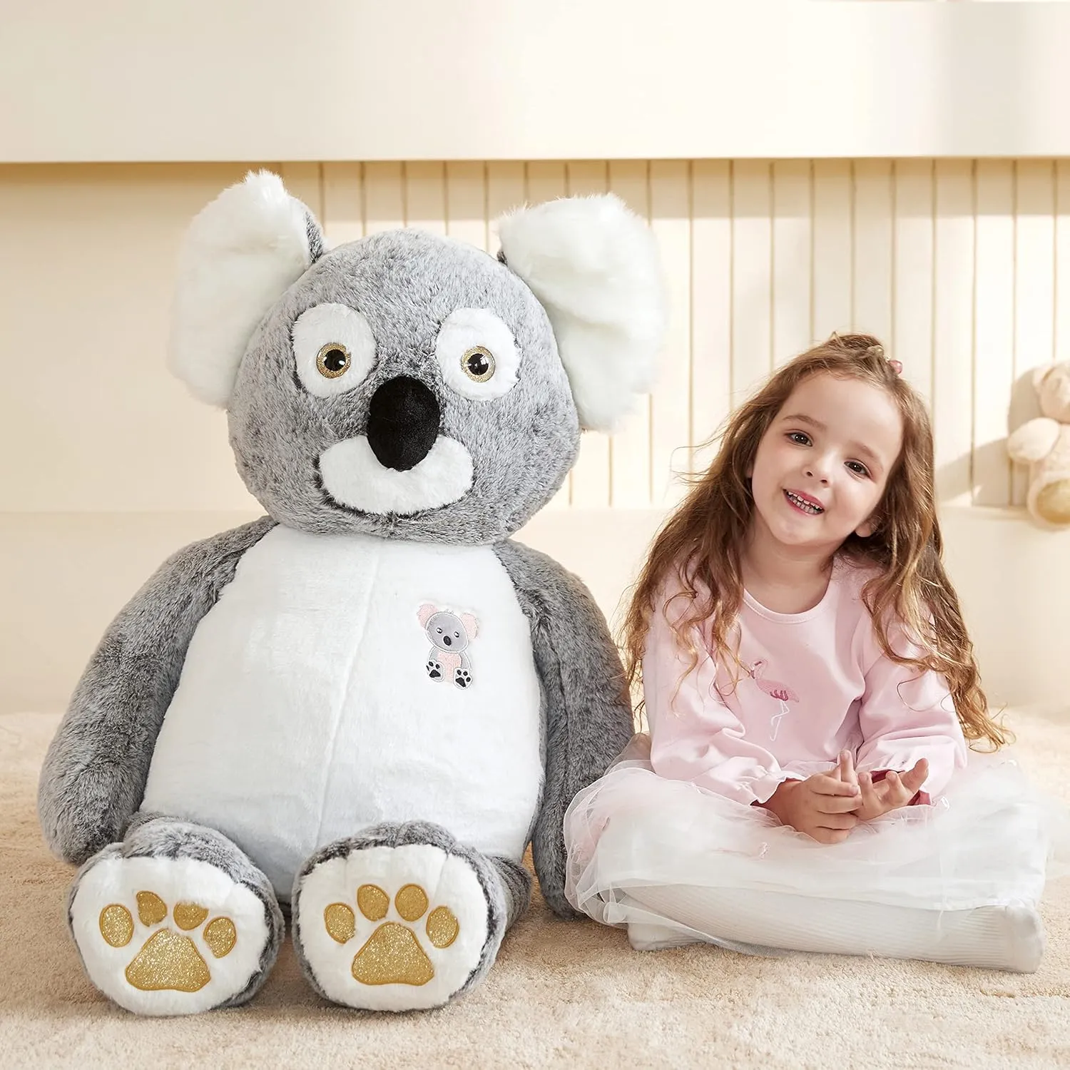 EARTHSOUND Giant Koala Stuffed Animal Plush Toy,Large Jumbo Cute Soft Toys,Big Size Huge Fluffy Plushy Oversized Fat Plushie,Gifts for Kid