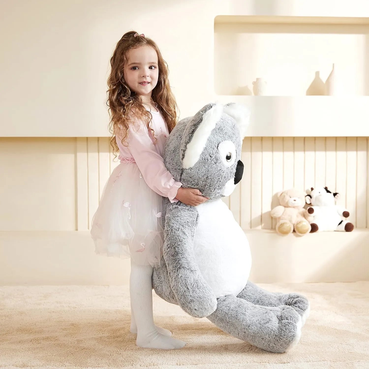 EARTHSOUND Giant Koala Stuffed Animal Plush Toy,Large Jumbo Cute Soft Toys,Big Size Huge Fluffy Plushy Oversized Fat Plushie,Gifts for Kid