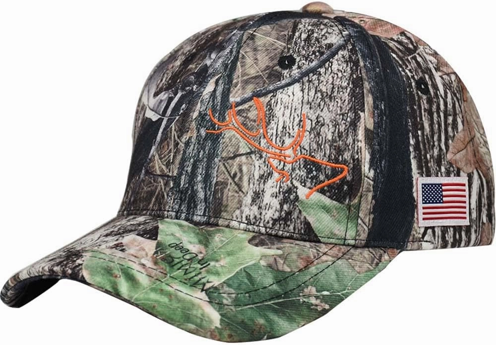 EDTREK Elite Youth High Performance Hunting Hat - Boys Girls Kids Camo Hat and Blaze Orange Baseball Cap