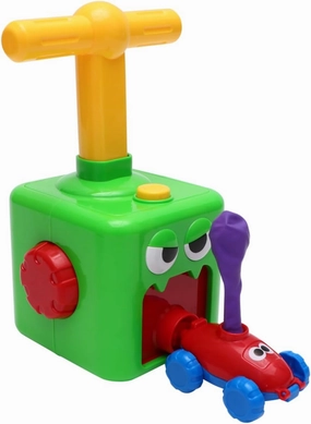 Educational Balloon Car Creative Inertia for Funny Press Control Vehicle Boys Energy Saving Design for Early Learning Activities Green