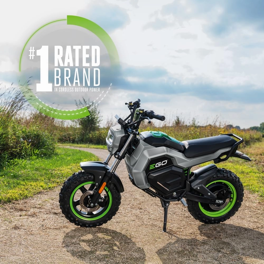 EGO POWER  Battery Powered Electric Mini Bike, 28 MPH, Includes (2) 56V 7.5Ah Batteries and Charger - MB1005-2