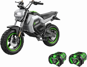 EGO POWER  Battery Powered Electric Mini Bike, 28 MPH, Includes (2) 56V 7.5Ah Batteries and Charger - MB1005-2