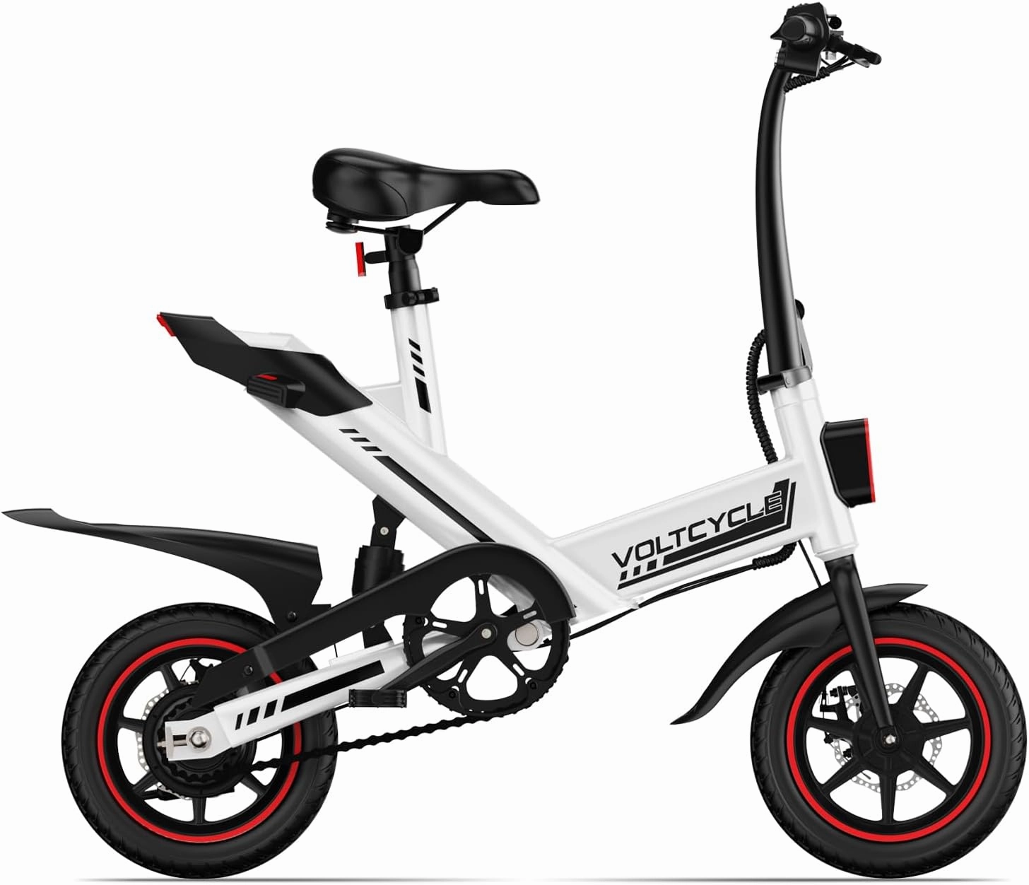 Electric Bike for Adults Teens, 14" Folding Electric Bicycle,Commuter City E-Bike with 350W Motor and 36V 10.4Ah Battery,3 Levels Assist, Dual Disc Brakes,40 Miles PAS Range Mini E Bikes