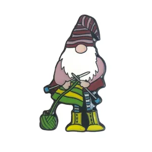 Emma Ball Enamel Pin : Knitting Gnome