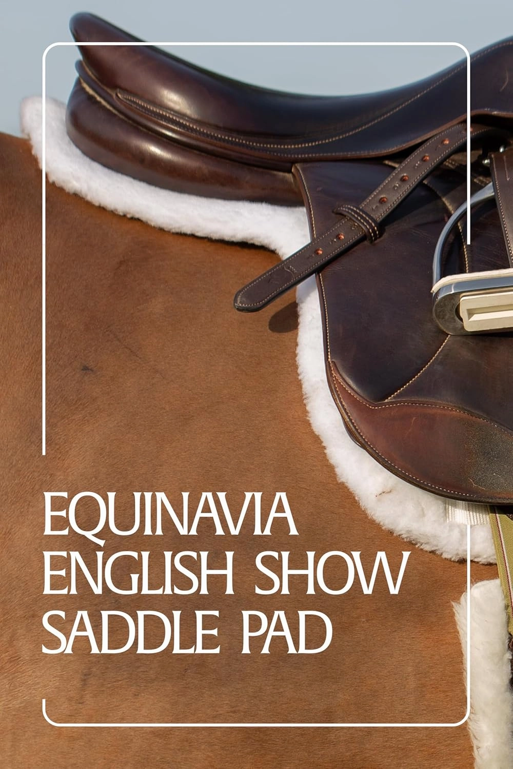 Equinavia Eidsvoll Close Contact English Saddle Pad | Horse Saddle Pad with Shock Absorbing Fleece Top | Hook & Loop Billet Straps, Secure Fit | Breathable for All Riding Styles