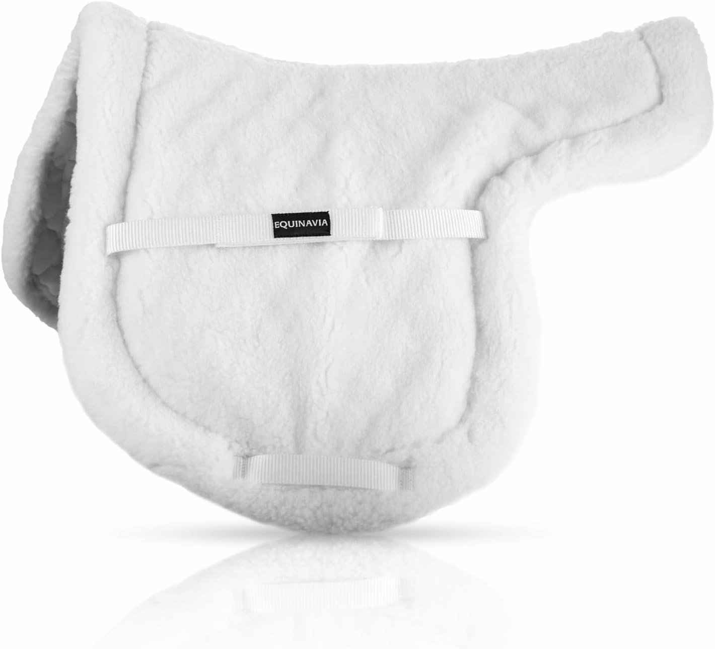 Equinavia Eidsvoll Close Contact English Saddle Pad | Horse Saddle Pad with Shock Absorbing Fleece Top | Hook & Loop Billet Straps, Secure Fit | Breathable for All Riding Styles
