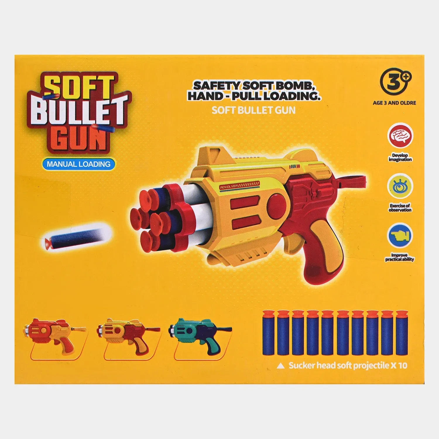 Eva Manual Soft Dart Target Toy ORANGE For Kids