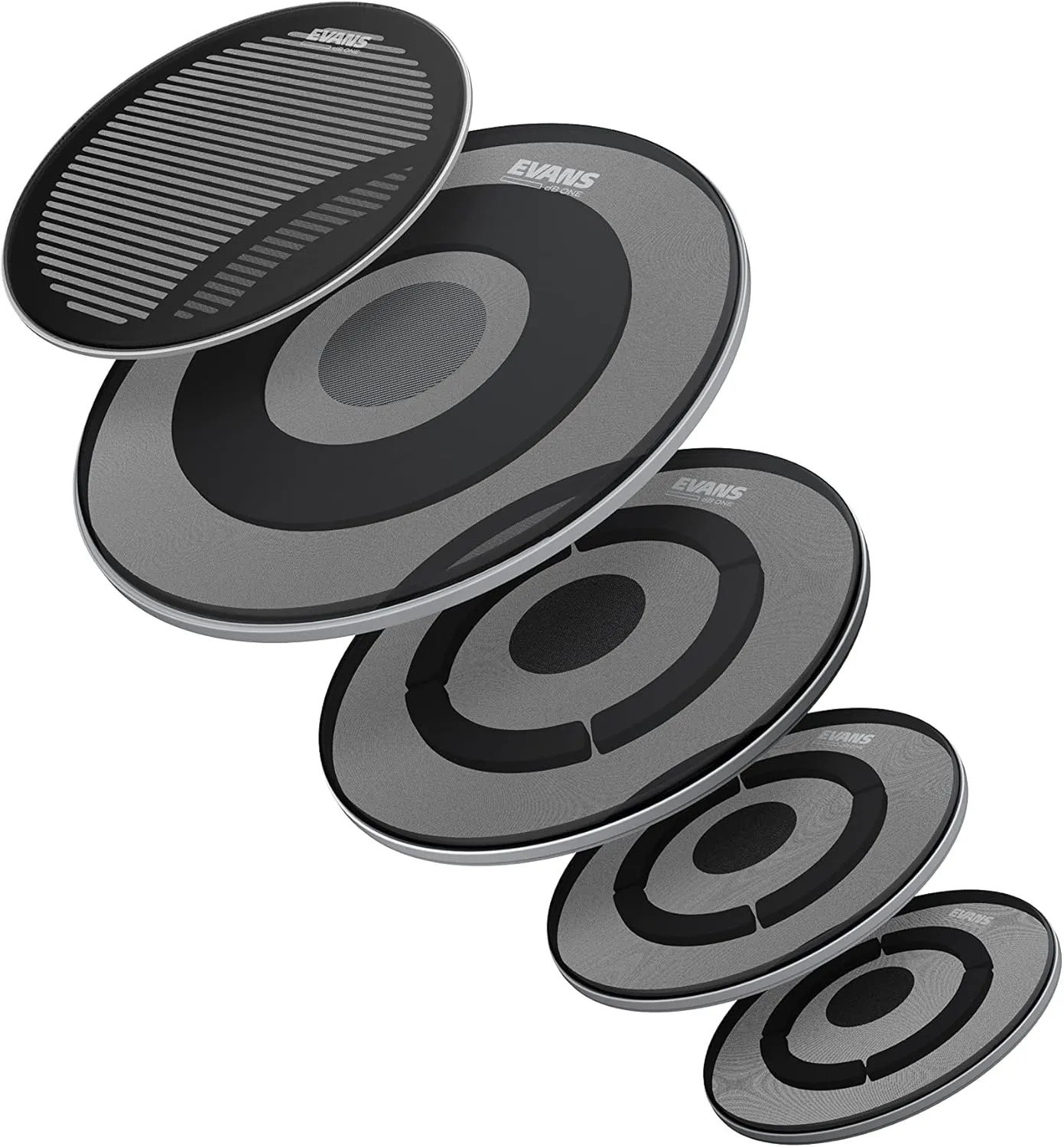 Evans Drum Heads - dB Rock Pack (10" 12" 16") with 14" dB Snare Batter and 22" dB Bass Batter