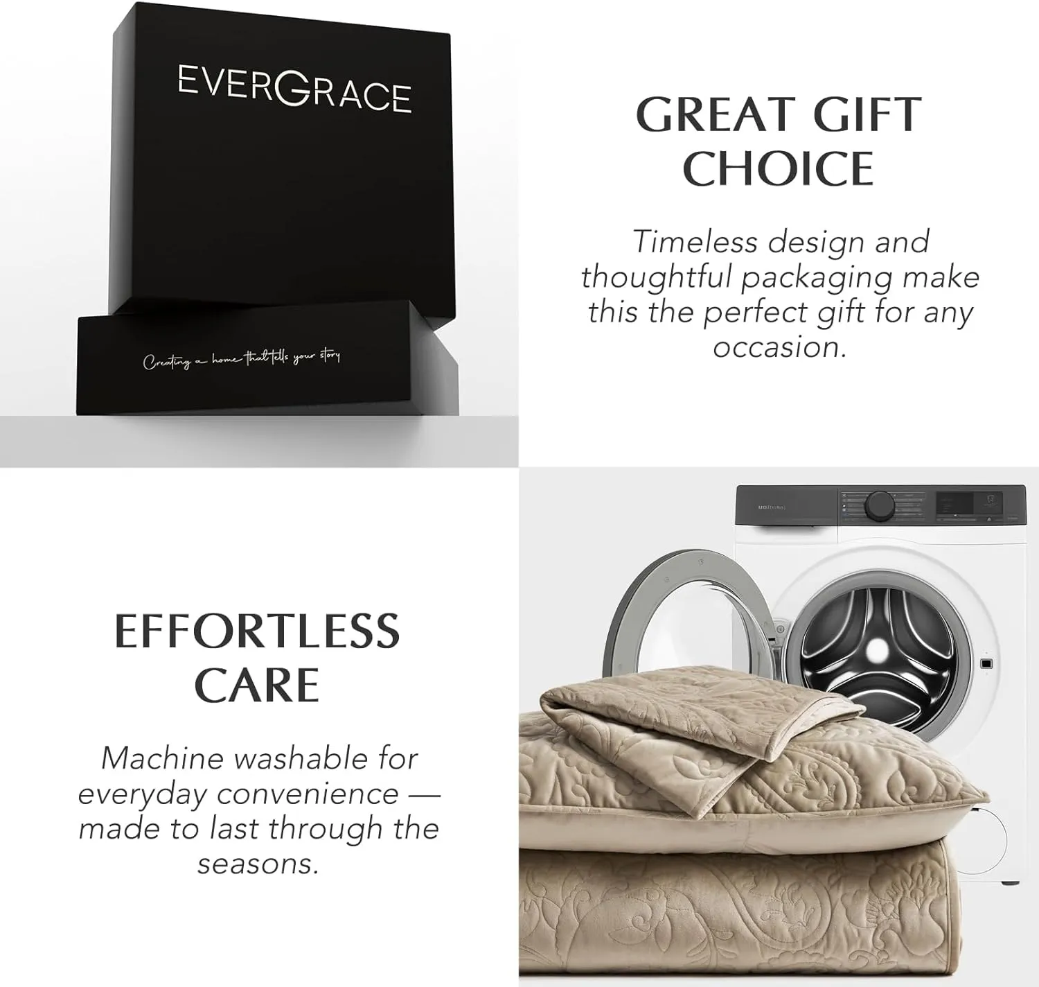 EVERGRACE Luxury Pearl Velvet Quilt Set King Size 3 Pieces, Soft Paisley-Stitch Velvet Comforter Set with Pillow Shams, Lightweight Bedspread Coverlet Bedding Set, Natural