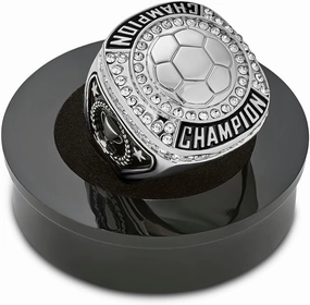 Express Medals 1 to 12 Packs of Soccer Champion Trophy Rings - S
