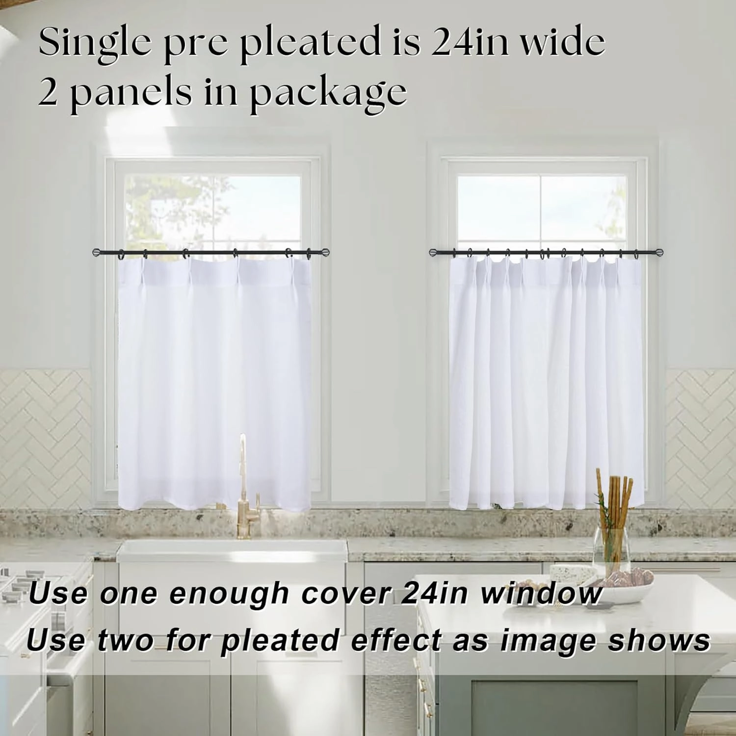 Extra Wide Small Bathroom Curtains Window Rustic White Farmhouse Decor 20 Inch Length Linen Kitchen Curtains