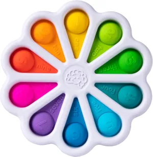Fat Brain Toys Dimpl Digits Toddler Toys, Popping Number Learning Sensory Preschool Toy for 2 Years , Bilingual Spanish and English Fidget Toys