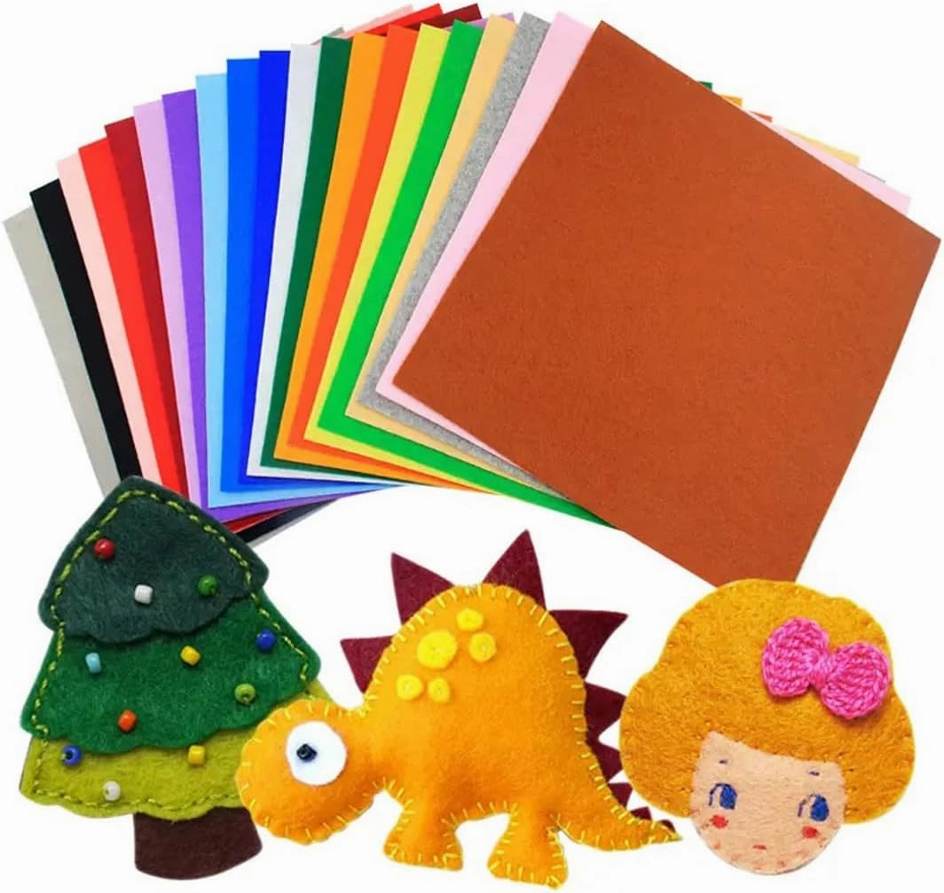 Felt Fabric 1.8 mm Thick 36" x 72" - Soft Durable by The Yard for Arts and Crafts, DIY Sewing, Crafting Projects (Black)