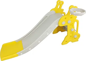 FixtureDisplays® 3-Step Children Slide Play Slide Freestanding Slide with Basketball Hoop for Kid Games 16874-NEW-TWO-NPF