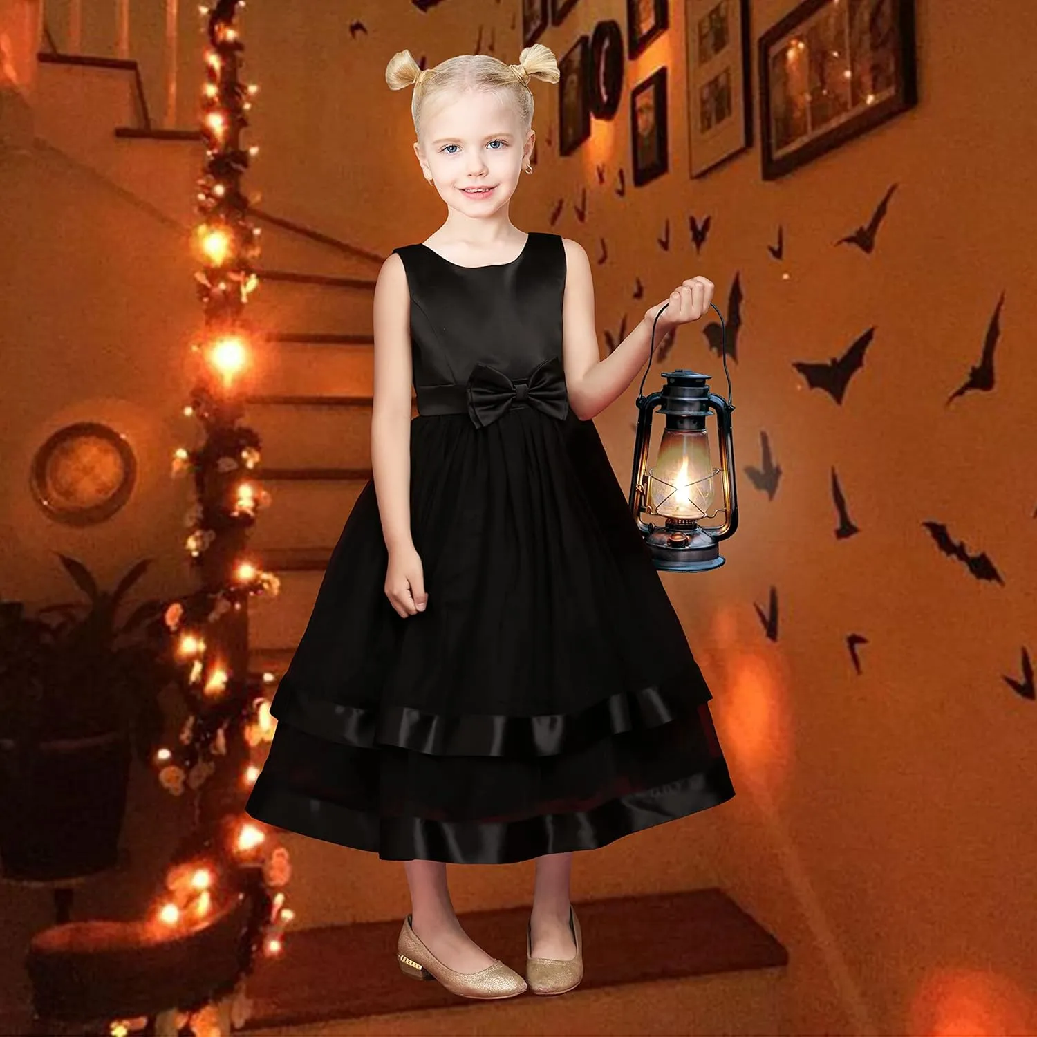 Flower Girl Dress Elegant Party Ball Gowns Vintage Pageant Princess Formal Dress
