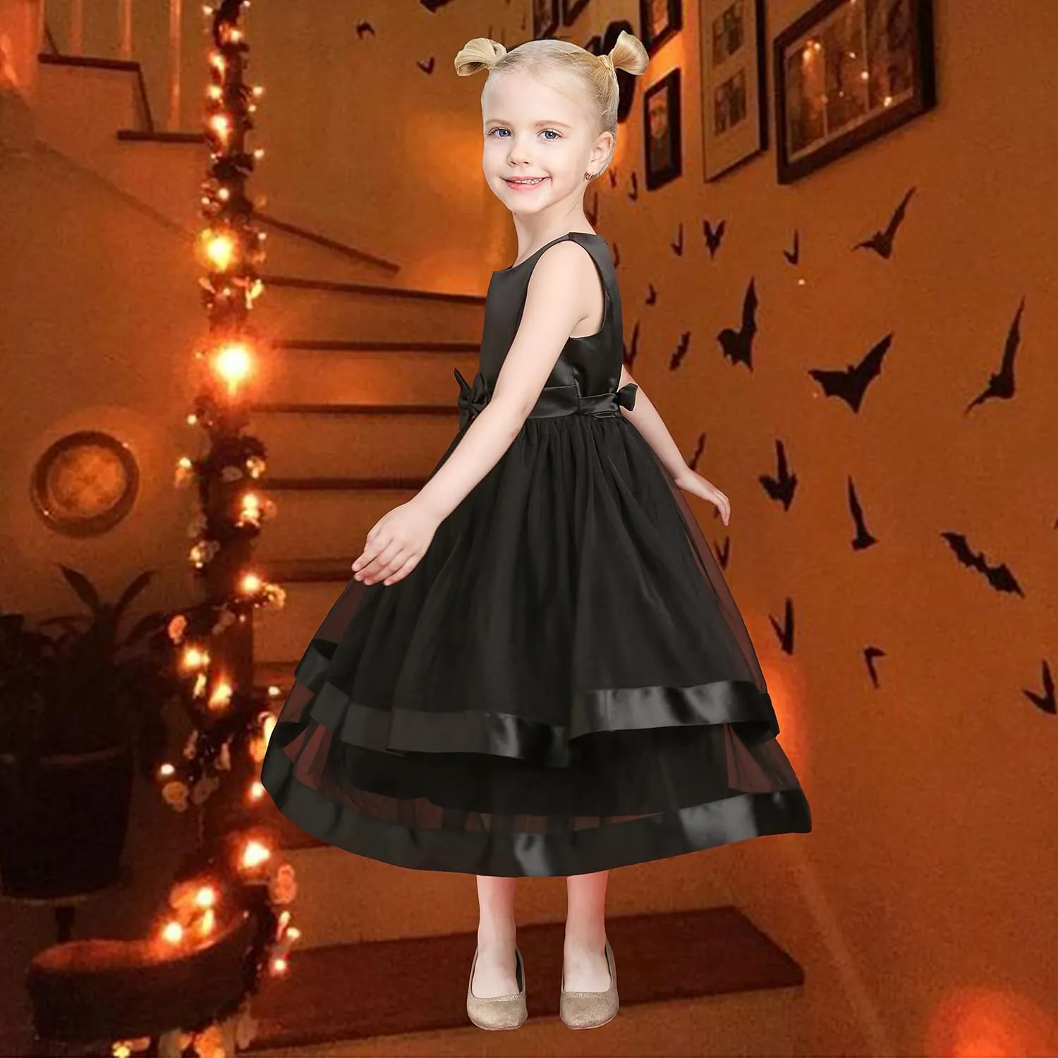 Flower Girl Dress Elegant Party Ball Gowns Vintage Pageant Princess Formal Dress