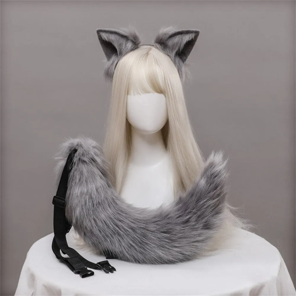 Fluffy Cat Ears & Tail
