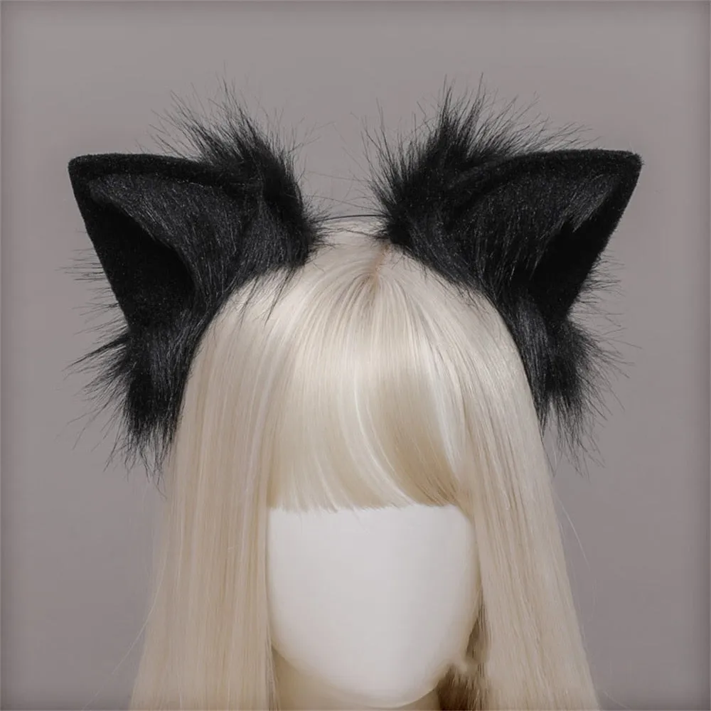 Fluffy Cat Ears & Tail