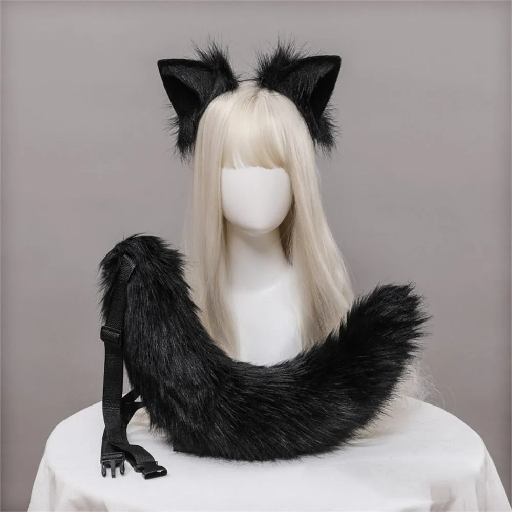 Fluffy Cat Ears & Tail