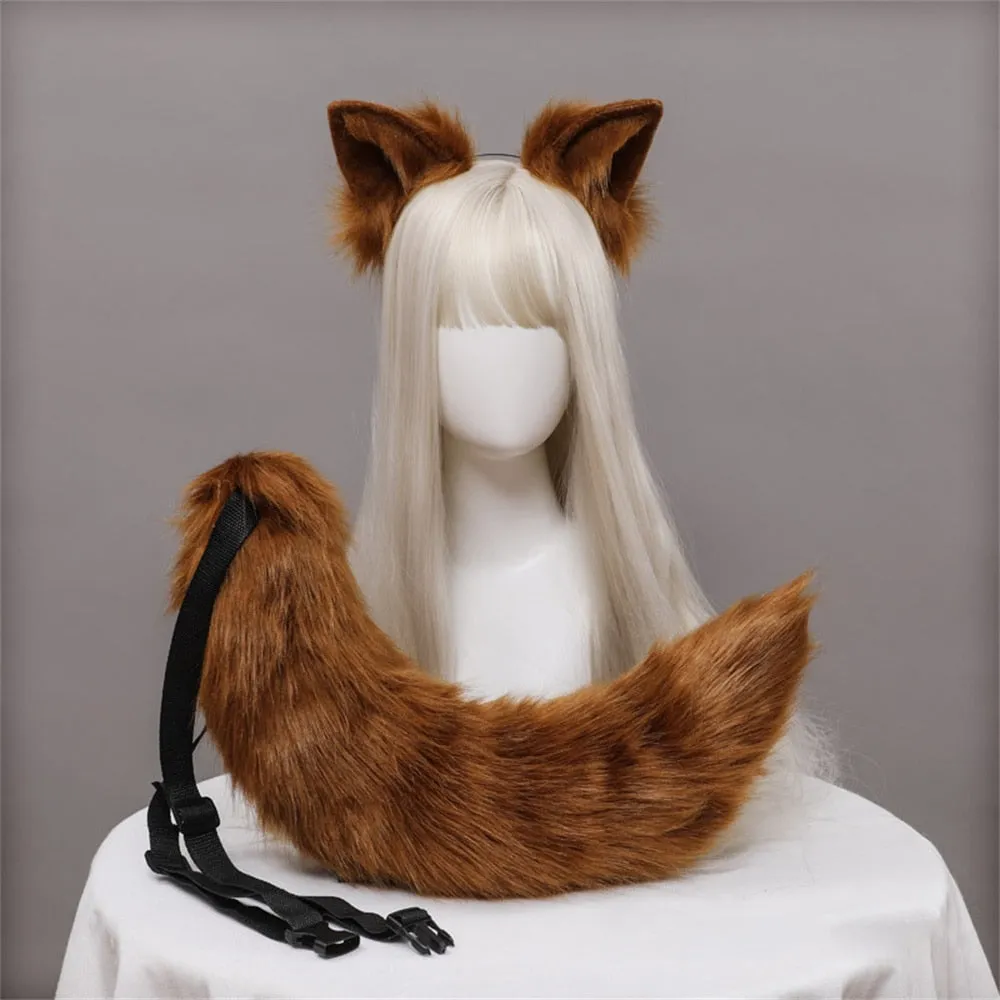 Fluffy Cat Ears & Tail