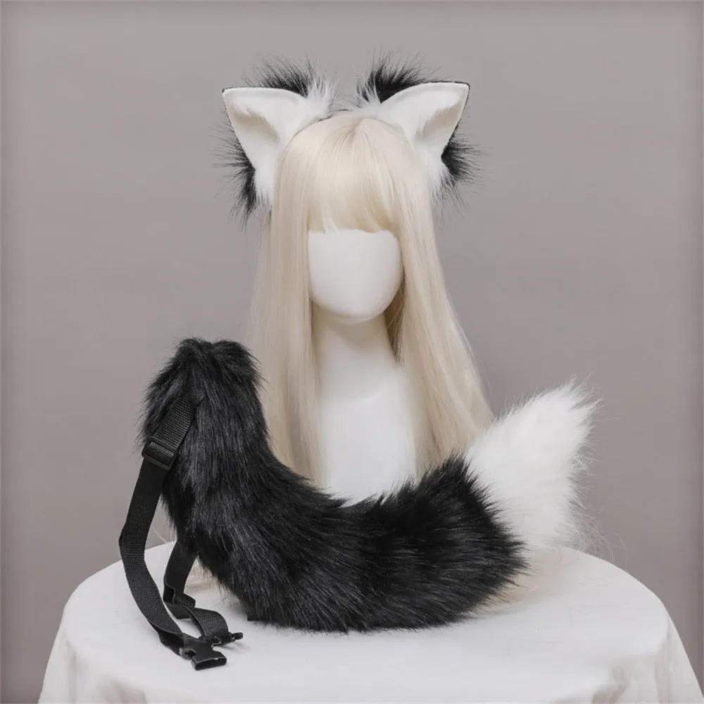 Fluffy Cat Ears & Tail