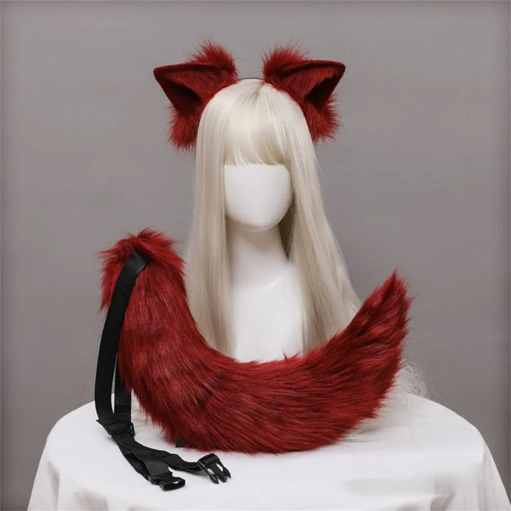 Fluffy Cat Ears & Tail