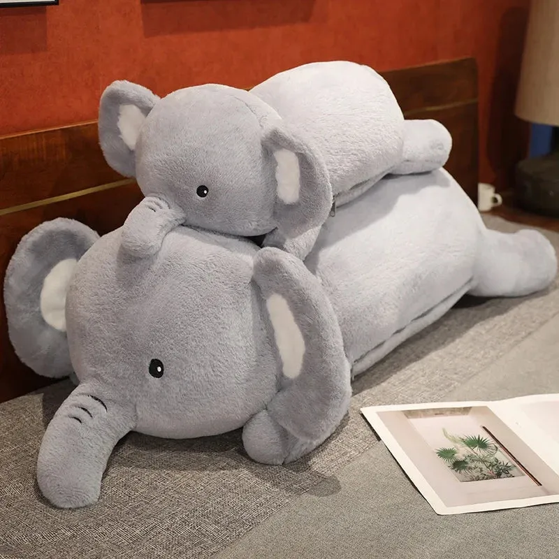 Fluffy Laying Elephant Family