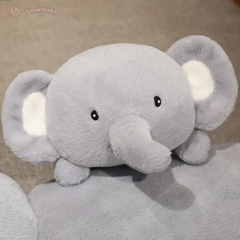 Fluffy Laying Elephant Family