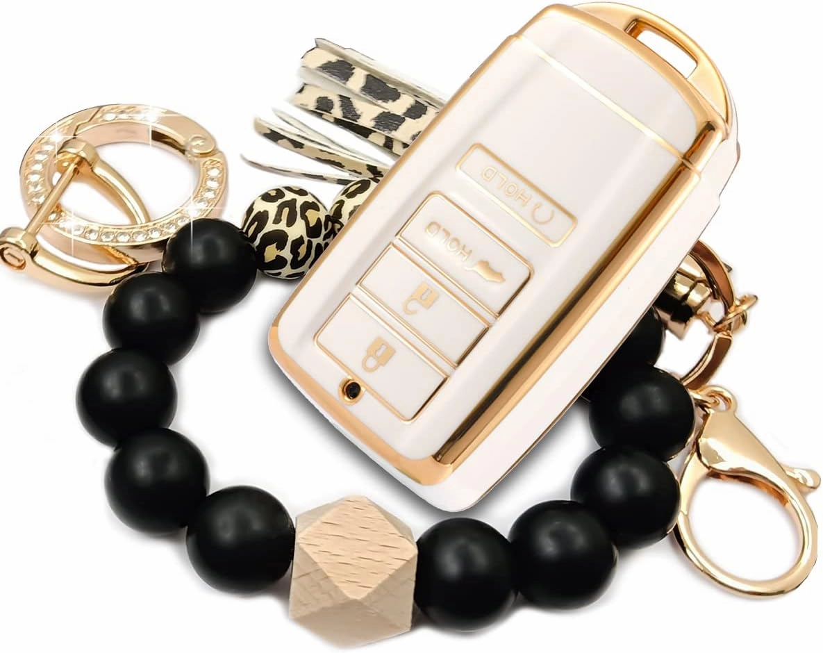for Acura Key Fob Cover, Full Protection Key Shell Case for Acura RDX RLX CDX NSX TLX TLX-L Bracelet Holder Accessories