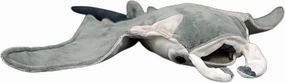 FRANKIEZHOU Realistic Manta Rays Stuffed Animal-Gray 19 inch,Devil Rays Plush Toy,Stingray Plush,Girl Toys,Gifts for Kids,Home Decor