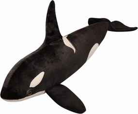 FRANKIEZHOU Simulation Orca Stuffed Animal,Lifelike 15.7" Ocean Creature Killer Whale Plush Stuffed PP Cotton Animal, Orca Plush,Gifts for Kids