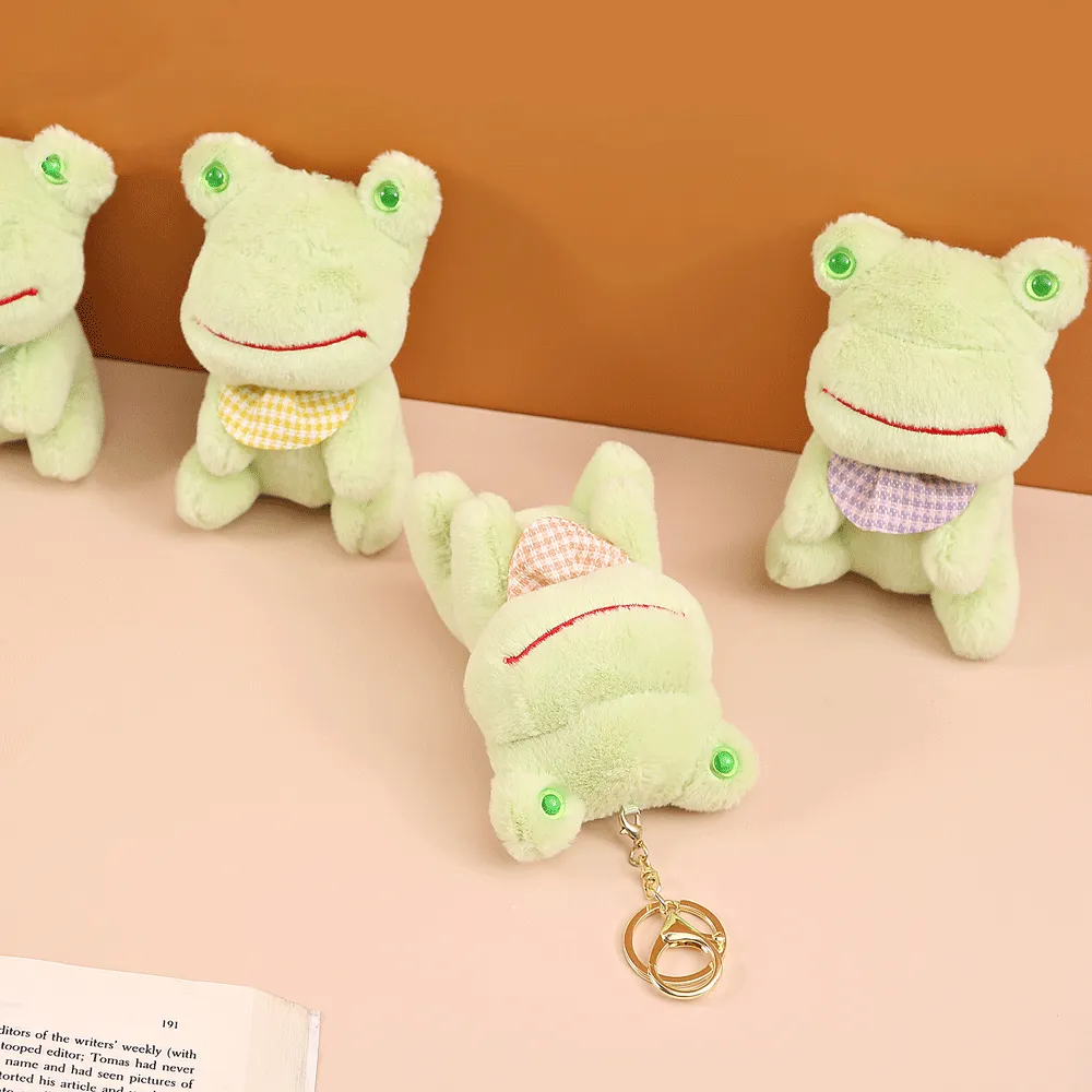 Froggie Shape Plush Keychain