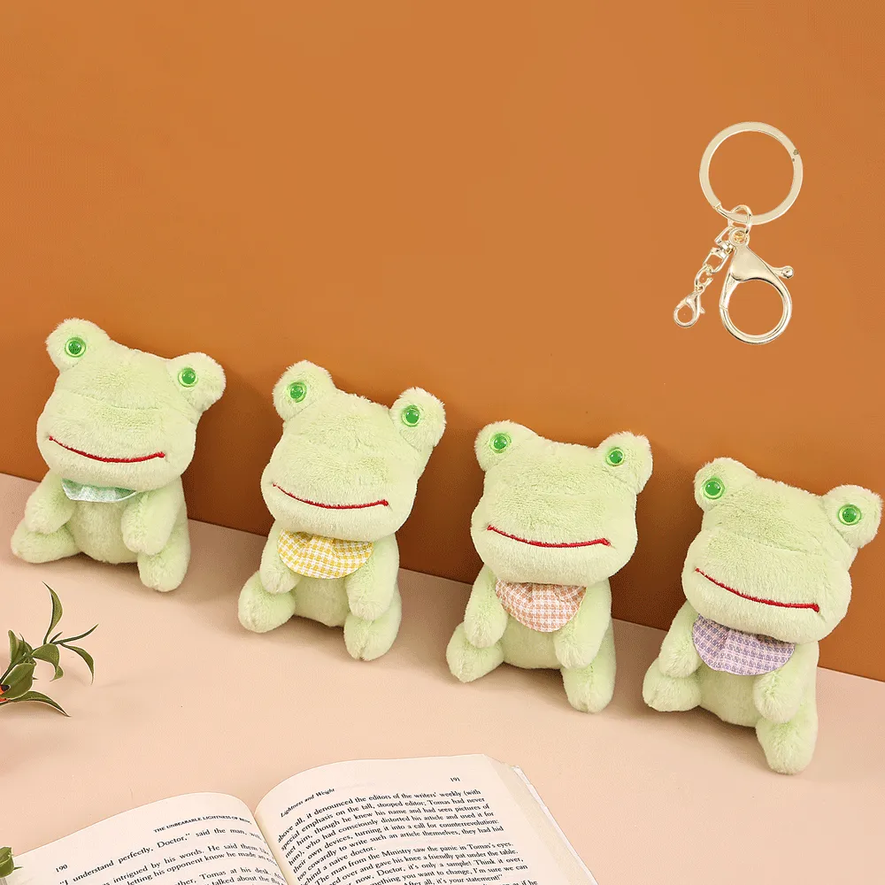 Froggie Shape Plush Keychain