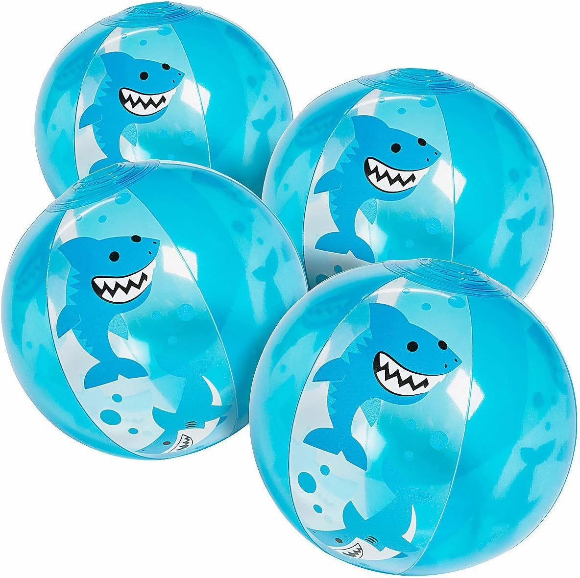 Fun Express Shark MINI Beach Ball - Toys - 12 Pieces