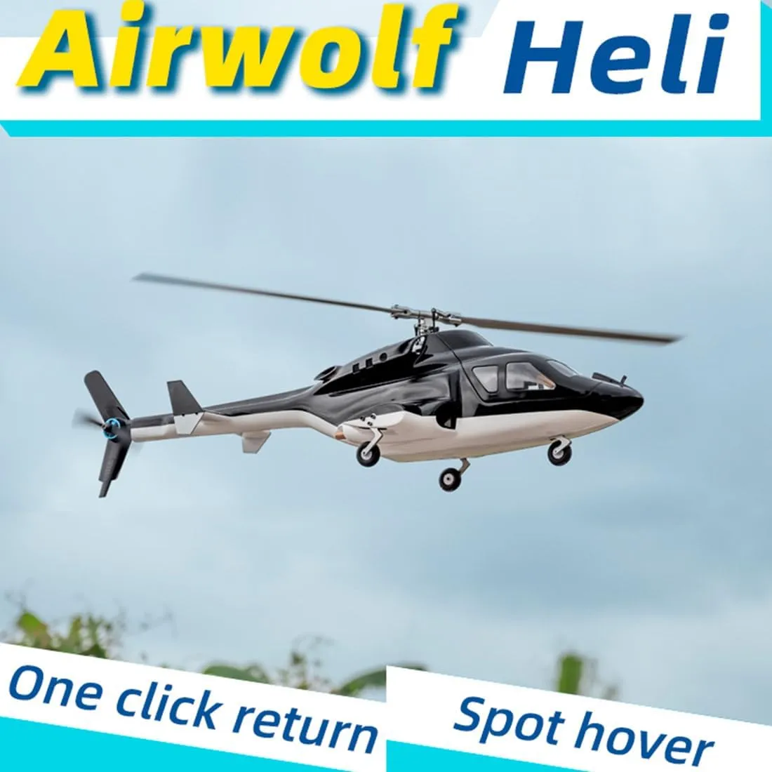 FW450L RC Helicopter for Adults 450-Class 2.4G 6CH Remote Control Helicopter Outdoor RC Aircraft Flying Model RTF Version Creative Gifts(Righthand Flight Control,with 2 Battery)