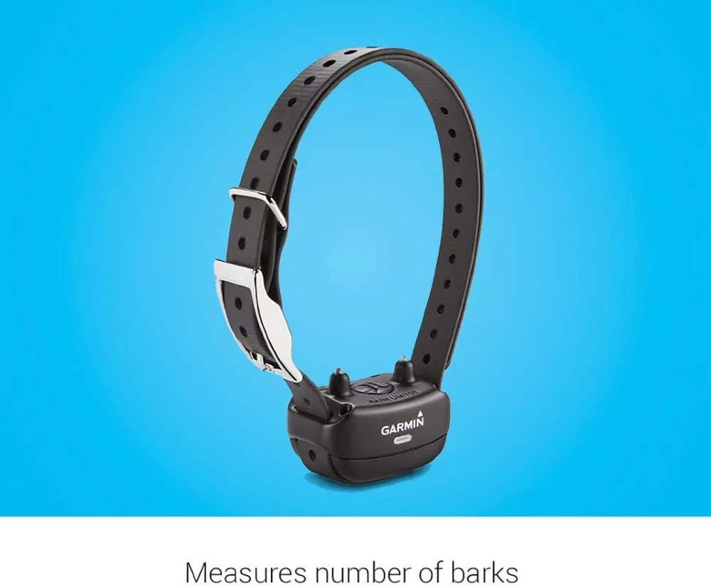 Garmin BarkLimiter Deluxe, Rechargeable Training Collar with Tri-Tronics Technology | Corrects Nuisance Barking, Bark Odometer, Manual & Auto Modes, for All Dog Breeds with Teacher's Pet Clicker